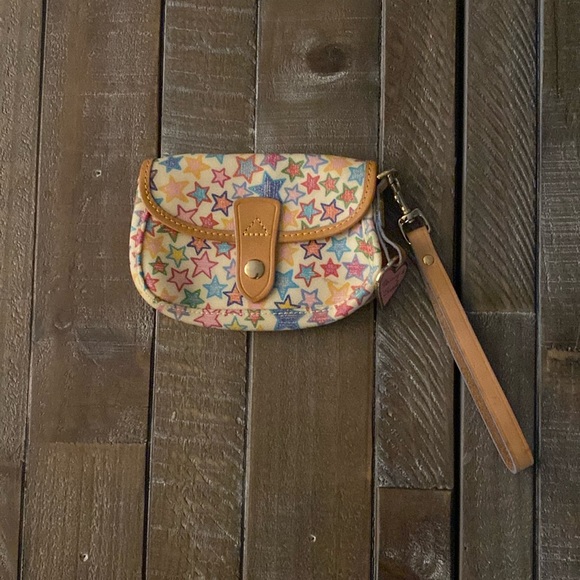 Vintage Y2K Multicolored Dooney & Burkey Leather Wristlet - Picture 2 of 10